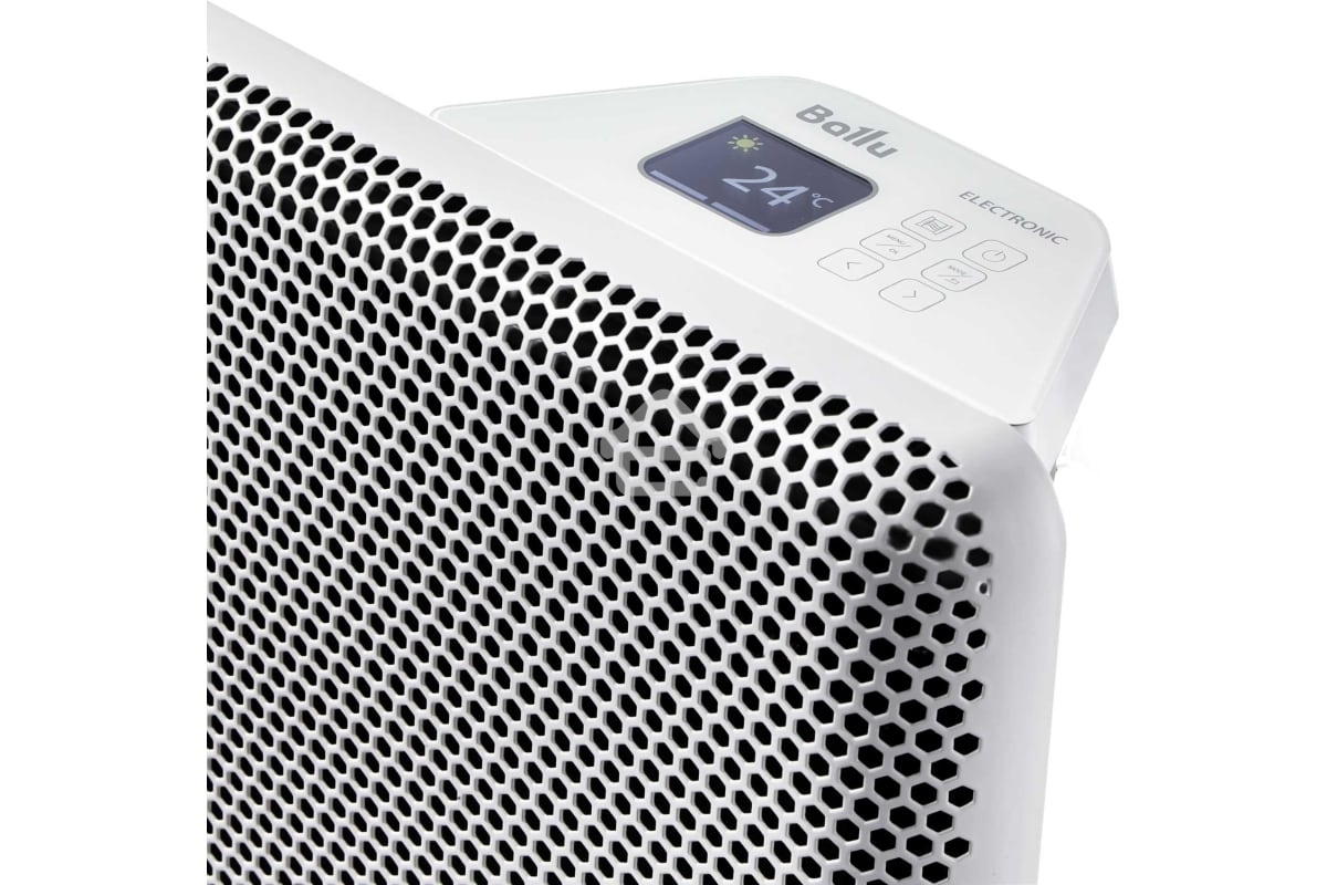 Обогреватель инфракрасный Ballu Apollo Infrared BIHP/A-2000 белый, микатермический, 2000 Вт, 25 м2, дисплей, термостат