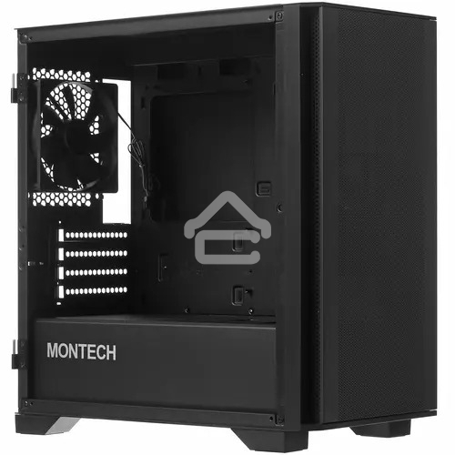 Компьютерный корпус Montech AIR 100 LITE черный без БП mATX 2x120mm 1xUSB2.0 2xUSB3.0 audio bott PSU