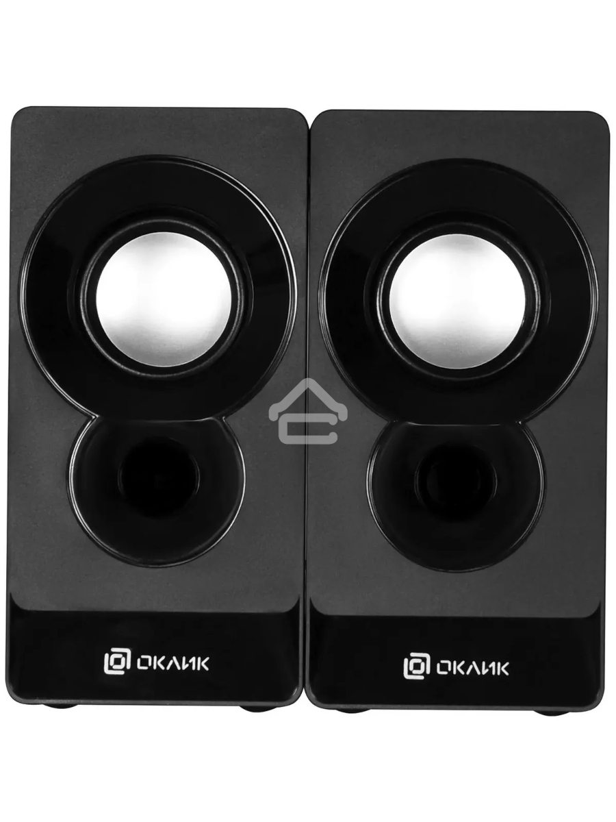 Колонки Oklick OK-165 2.0 черный 6Вт