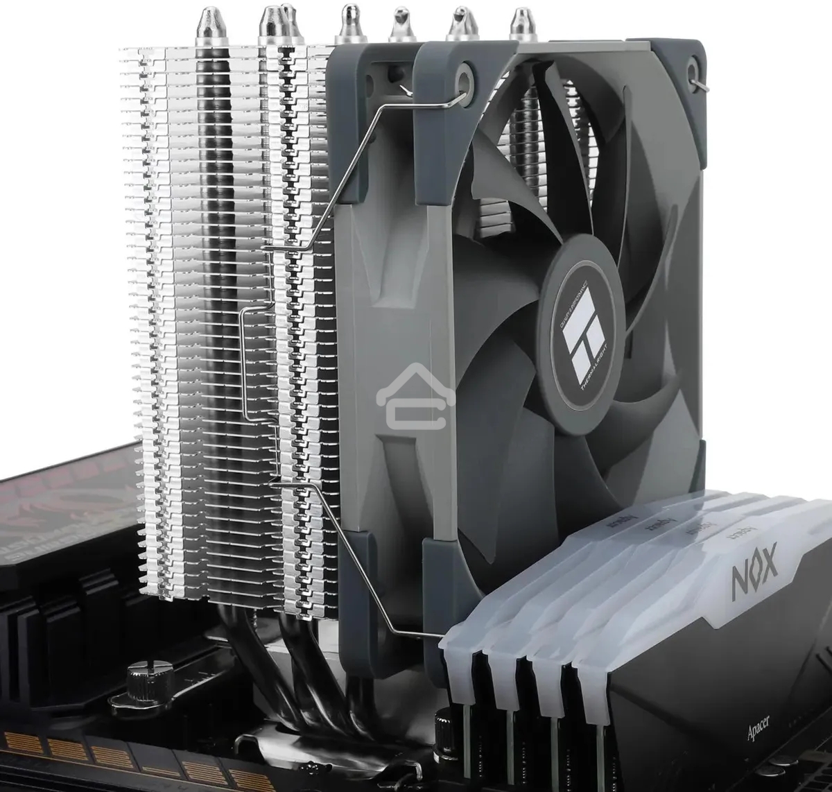 Устройство охлаждения(кулер) Thermalright Assassin Spirit 120 Soc-AM5/AM4/1151/1200/1700 черный 4-pin 25.6dB Al+Cu 900gr Ret (AS120-EVO)