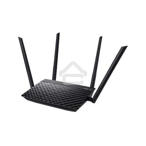 Маршрутизатор беспроводной Asus RT-AC1200 10/100BASE-TX черный (Dual Band)