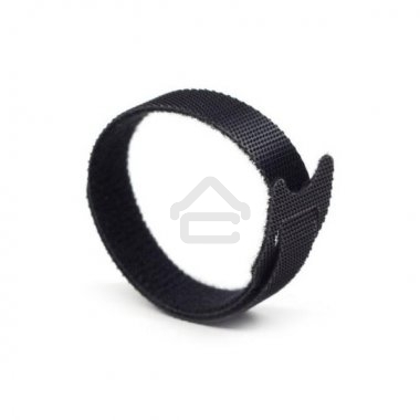 Хомут-липучка Lanmaster LAN-VCM125-BK 125x12 мм (упак: 20 шт) нейлон/полиэтилен внутри помещений черный