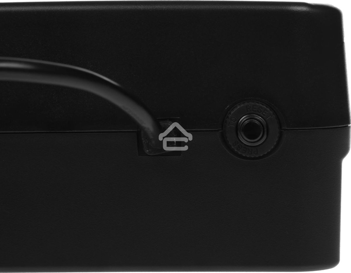 Источник бесперебойного питания SMARTWATT UPS SAFE PRO LCD 800 черный 800/480 ВА/Вт, напольный/настенный, линейно-интерактивный, LCD дисплей, Shuko CEE7/4 - 8 шт. (4 шт. с резервным питанием, 4 шт. - сетевой фильтр)