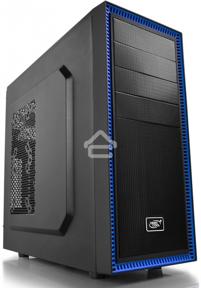 Компьютерный корпус Deepcool TESSERACT BF (one black fan) без БП, черный, ATX