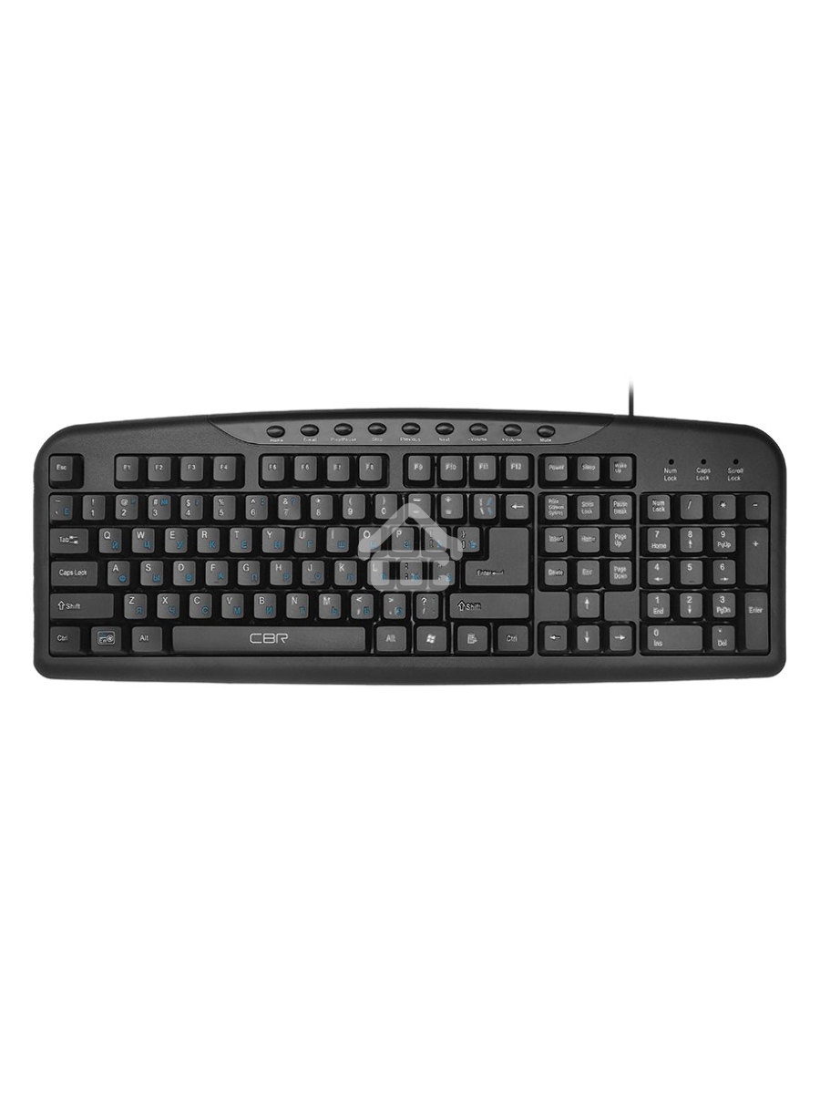 Клавиатура CBR KB 301M Black USB, Клавиатура 107+9 доп. кл.