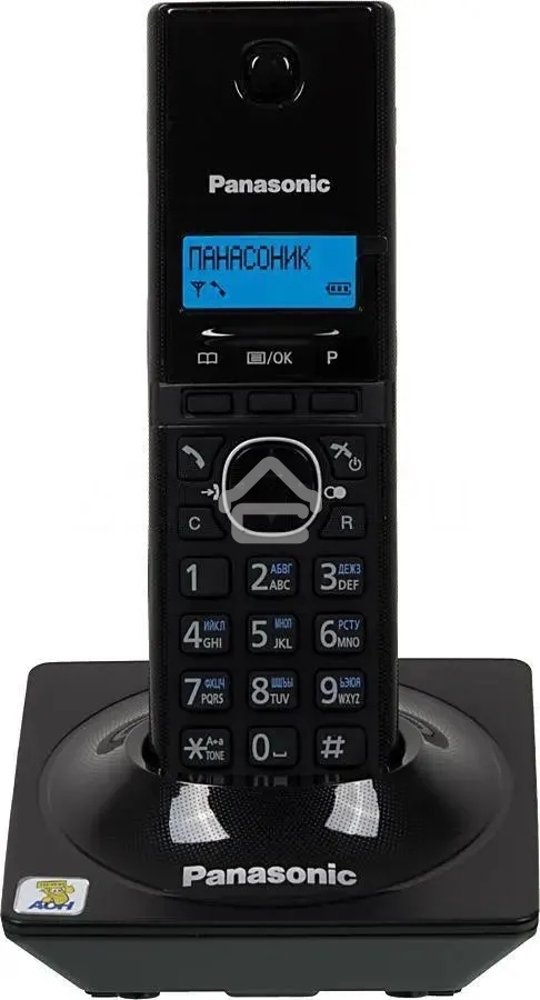 Телефон беспроводной (DECT) Panasonic KX-TG1711RUB (черный) АОН, Caller ID,12 мелодий звонка,подсветка дисплея,поиск трубки