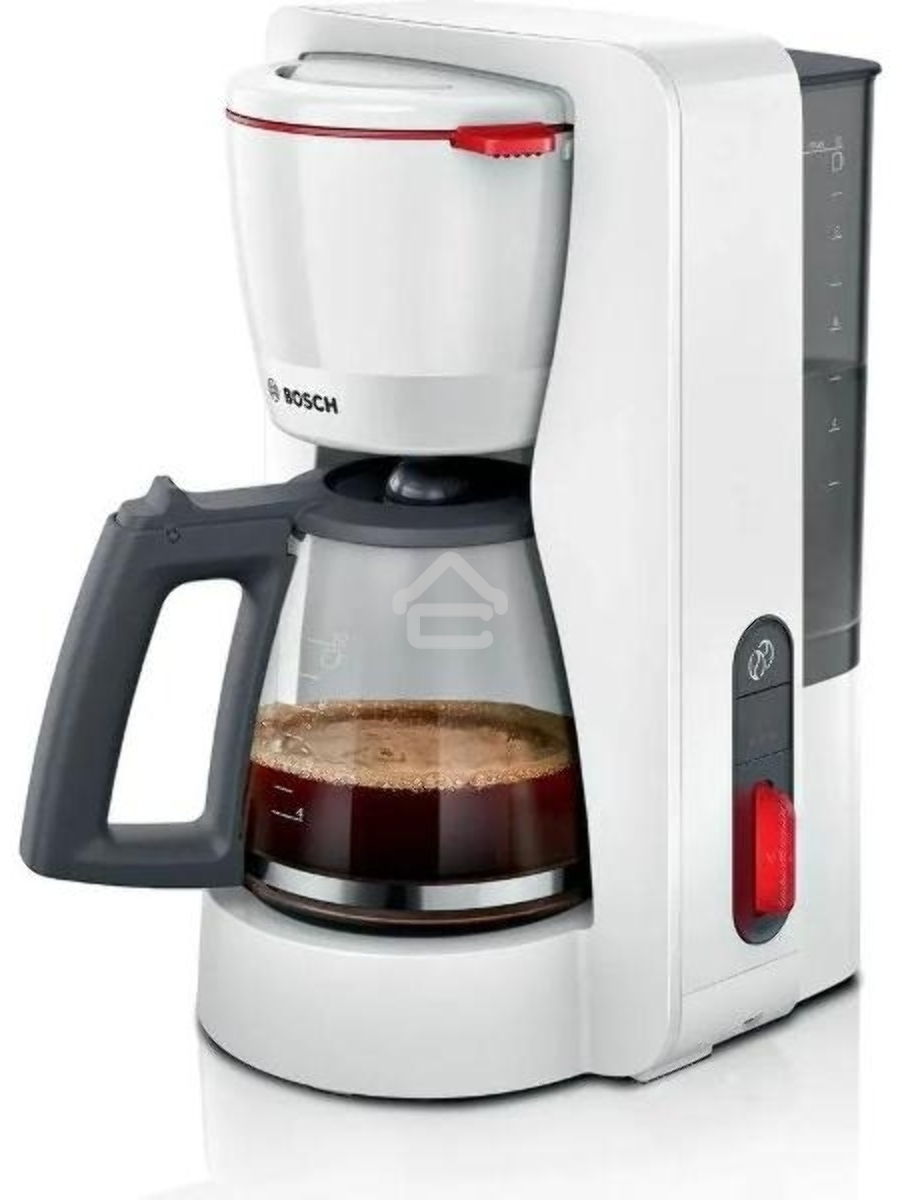 Кофеварка капельная Bosch TKA3M131 белый, исп. кофе - молотый, 1.4 л, 1200 Вт.