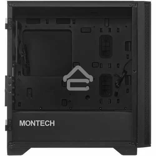 Компьютерный корпус Montech AIR 100 LITE черный без БП mATX 2x120mm 1xUSB2.0 2xUSB3.0 audio bott PSU