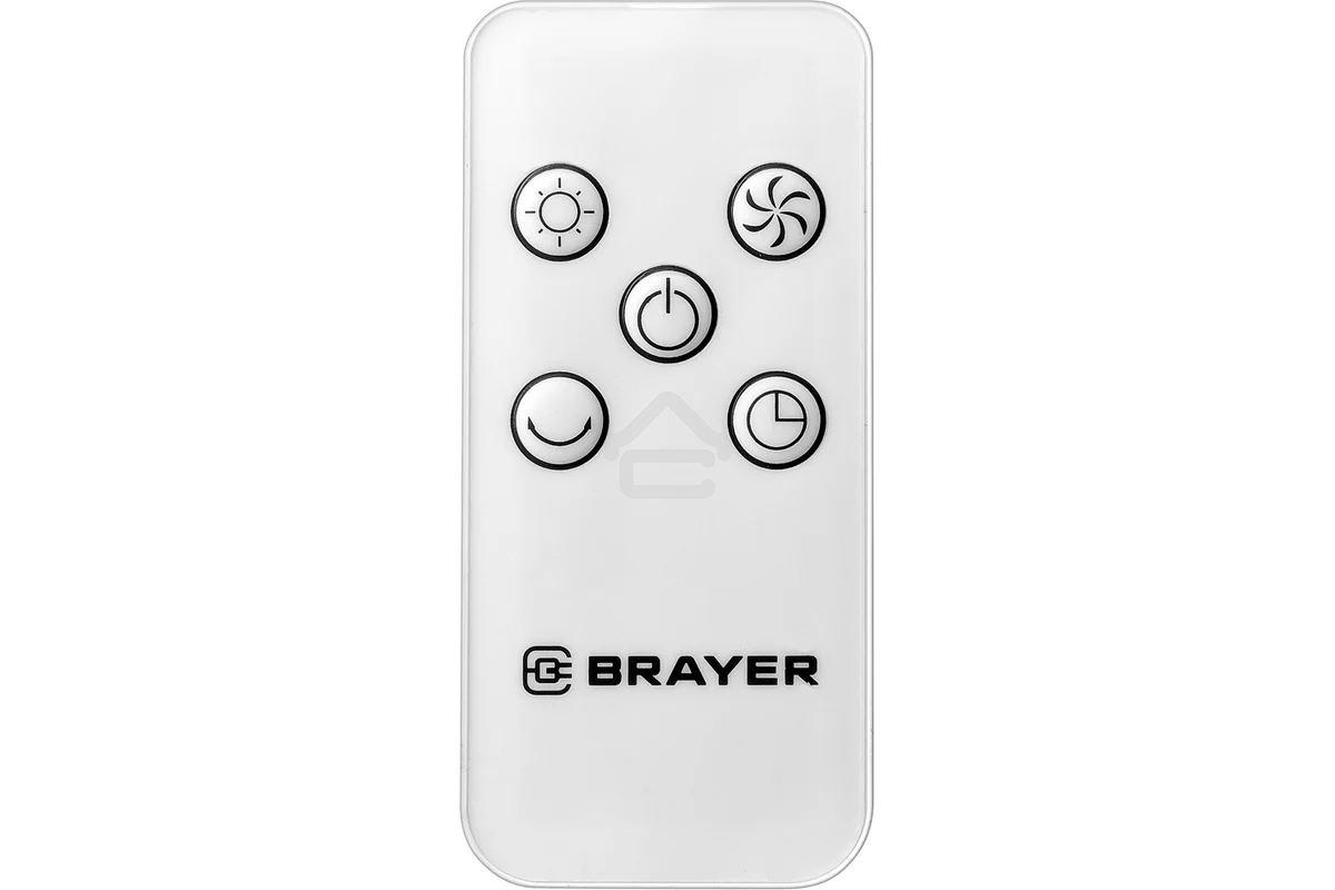 Колонный вентилятор BRAYER BR4957, эл.упр.,пульт ДУ,вращение,мощ-ть60Вт, LED дисплей, 3 скор.Таймер