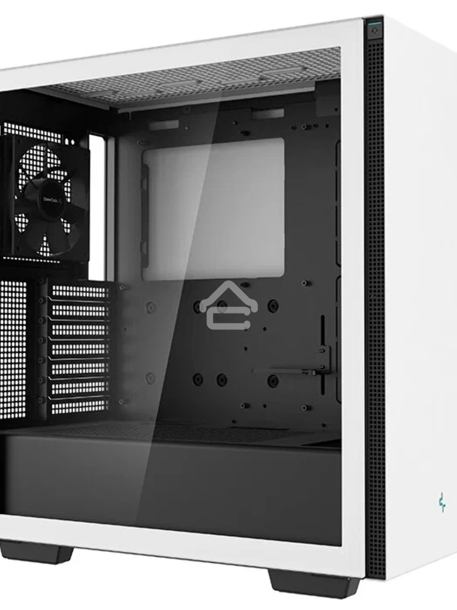 Компьютерный корпус Deepcool CH510 WH без БП, боковое окно (закаленное стекло), 1x120мм вентилятор сзади, белый, ATX