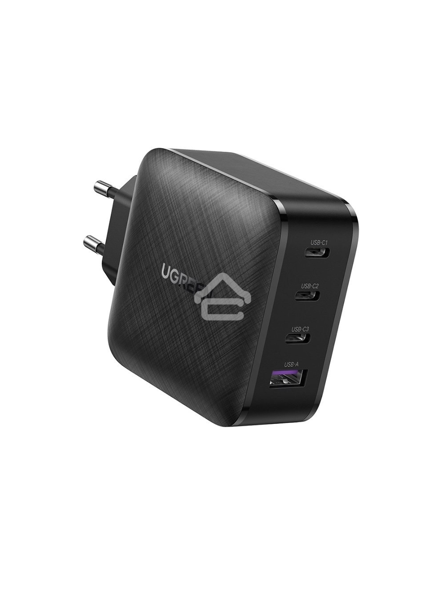 Сетевое зарядное устройство USB A + 3 USB C 65W GaN Tech Fast Charger CD224-70774 Black (70774)