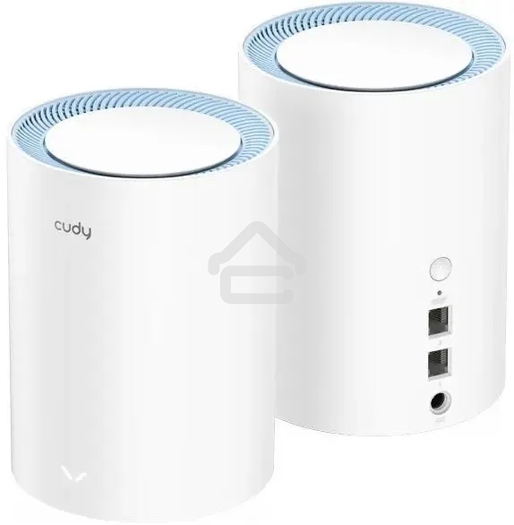 Бесшовный Mesh роутер Cudy M1200 (M1200 2-PACK) AC1200 Wi-Fi белый (упак.:2шт)