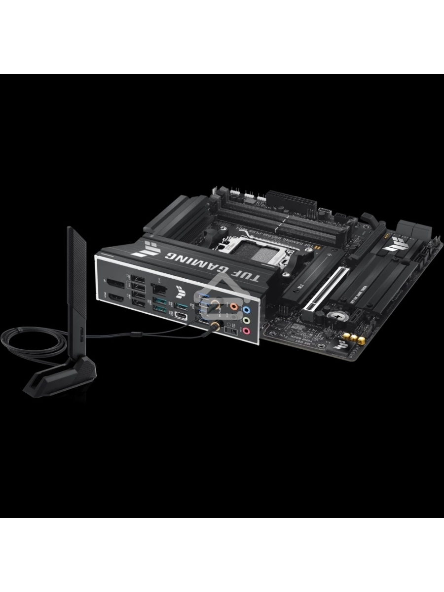 Материнская плата ASUS TUF GAMING B850M-PLUS WIFI, AM5, AMD B850, 4xDDR5, 4xSATA, 3xM.2, 1xPCIe 4.0 x16, 1xHDMI, 1xDP, 1x 2.5Gb LAN, 1xUSB-C 20Gbps, 3xUSB-A 10Gbps, 4xUSB-A 5Gbps, 4xUSB-A 2.0, 7.1, micro-ATX