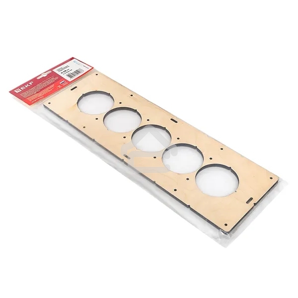 Шаблон для подрозетников EKF Expert sh-d68-5 c 5 отверстиями d 68 мм