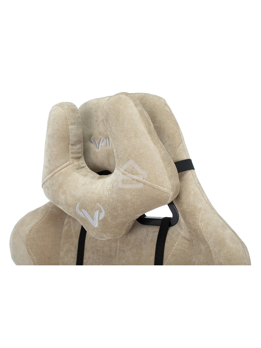 Кресло игровое Бюрократ VIKING KNIGHT LT21 FABRIC песочный крестовина металл/пластик
