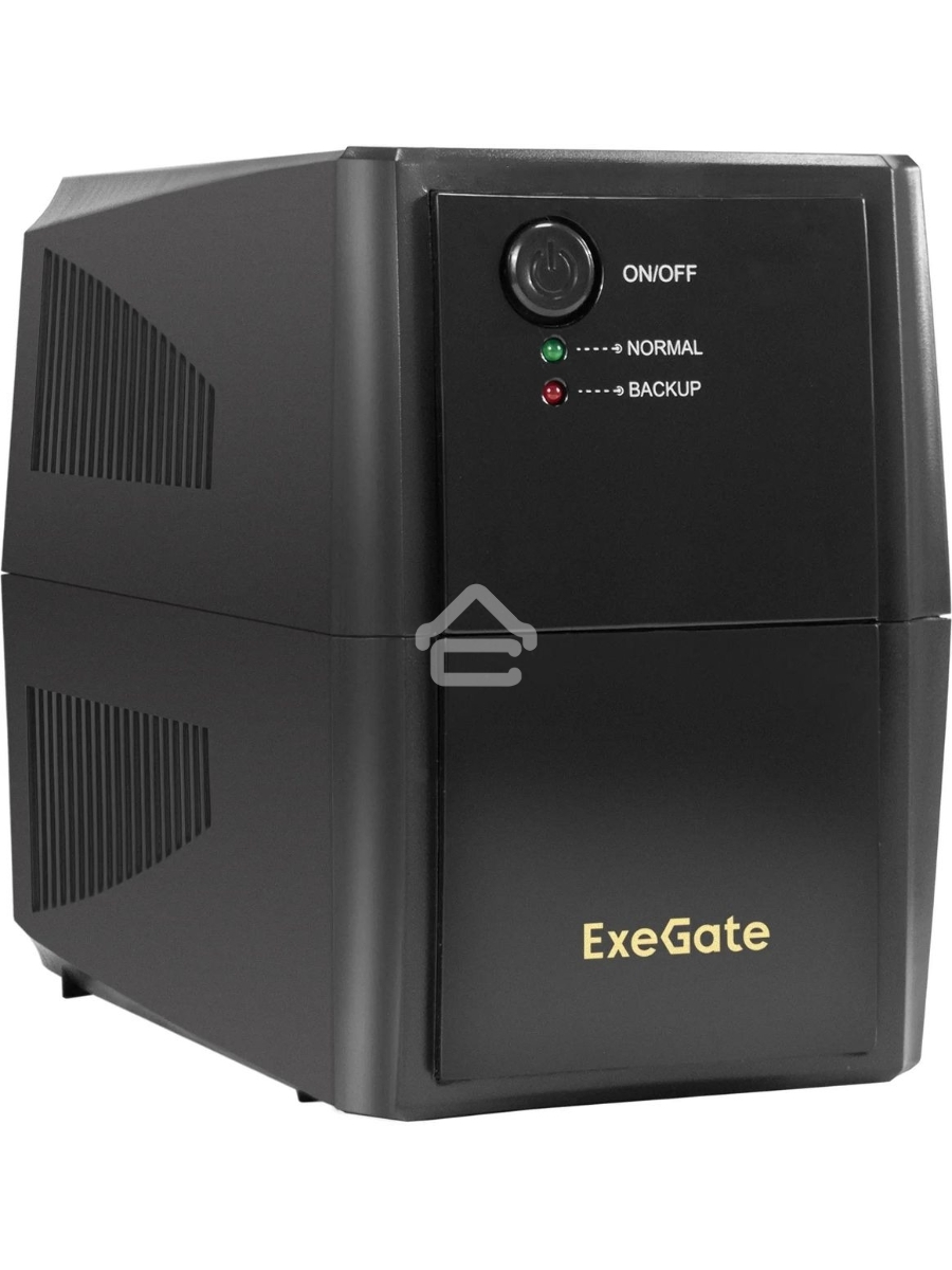 Источник бесперебойного питания ExeGate Power Back BNB-500.LED.4C13 <500VA/300W, LED, 4*C13, Black>