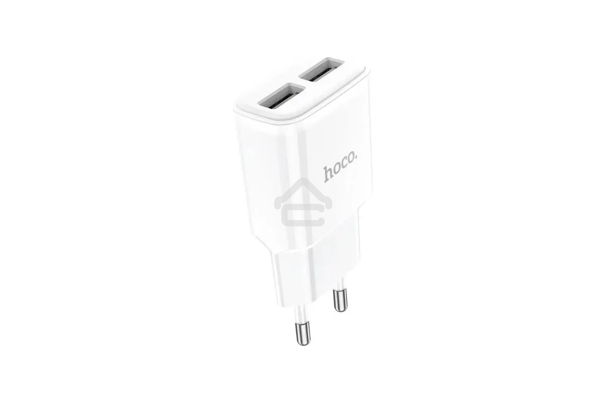 Блок питания (сетевой адаптер) HOCO C88A Star два порта USB, 2.4A, 10.8W белый