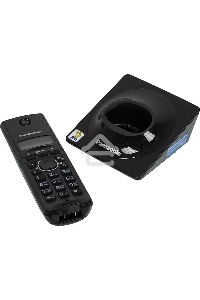 Телефон беспроводной (DECT) Panasonic KX-TG1711RUB (черный) {АОН, Caller ID,12 мелодий звонка,подсветка дисплея,поиск трубки}