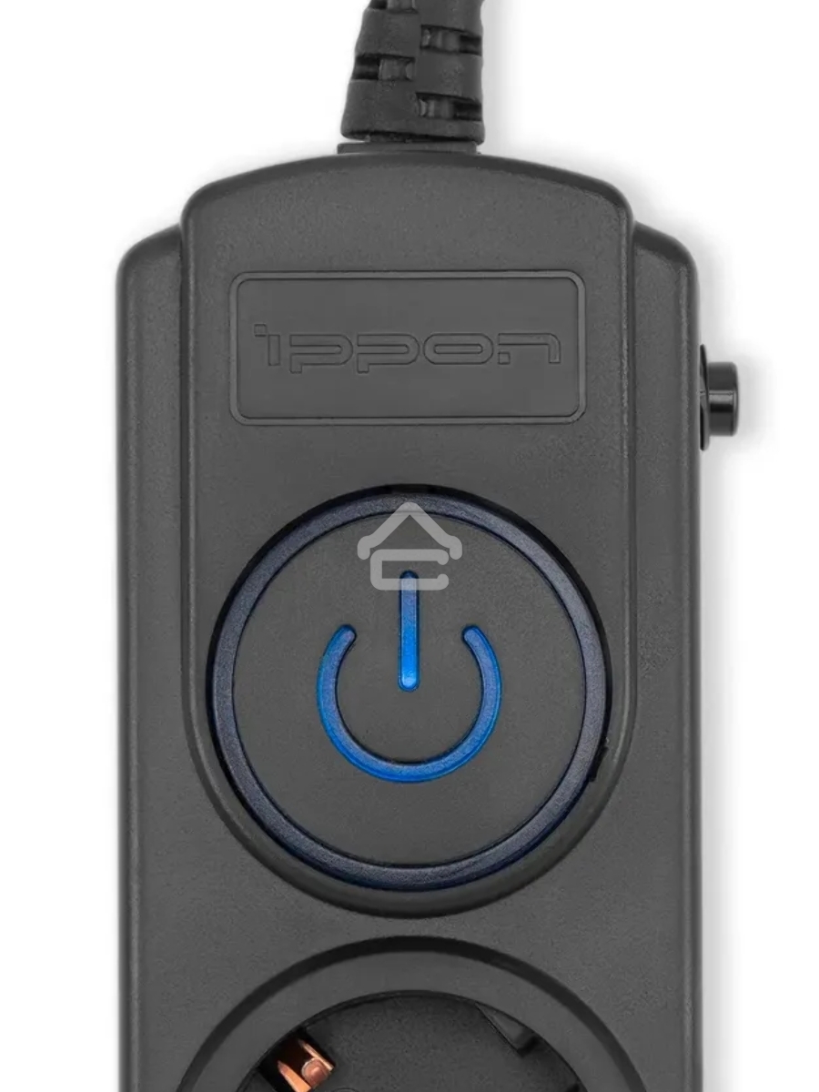 Сетевой фильтр Ippon BK-6-EU-3-16-B 3м (6 розеток) черный (коробка)