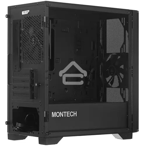 Компьютерный корпус Montech AIR 100 LITE черный без БП mATX 2x120mm 1xUSB2.0 2xUSB3.0 audio bott PSU