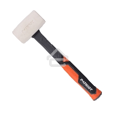 Киянка Patriot RMF 450 W белая, фиберглас.рукоять, квадратный боек, 450г, демпфирующее наполнение, низкий отскок (на 50%)