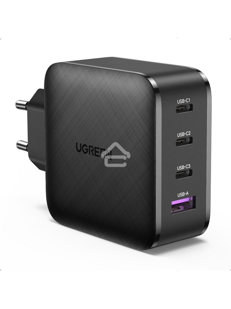 Сетевое зарядное устройство USB A + 3 USB C 65W GaN Tech Fast Charger CD224-70774 Black (70774)