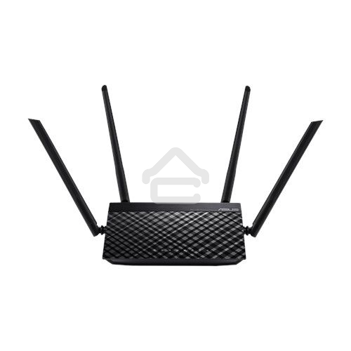 Маршрутизатор беспроводной Asus RT-AC1200 10/100BASE-TX черный (Dual Band)