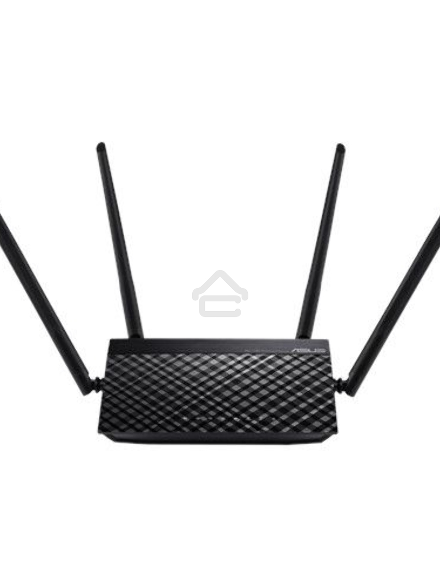Маршрутизатор беспроводной Asus RT-AC1200 10/100BASE-TX черный (Dual Band)