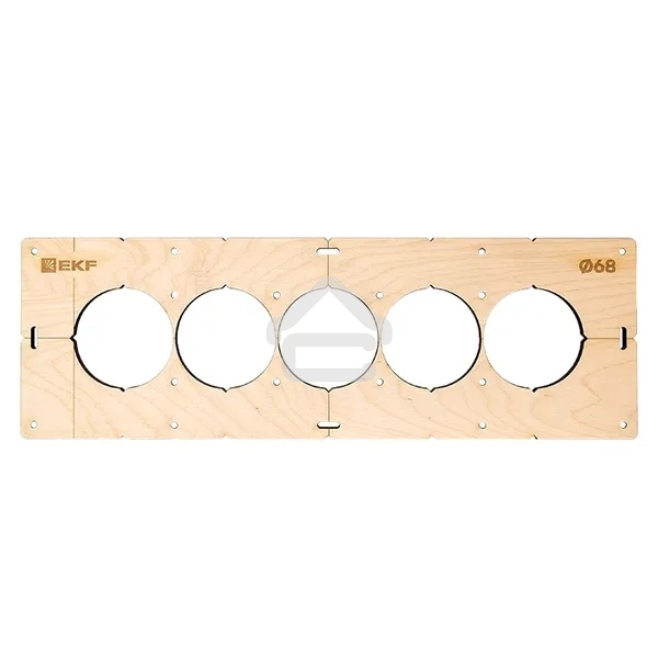 Шаблон для подрозетников EKF Expert sh-d68-5 c 5 отверстиями d 68 мм