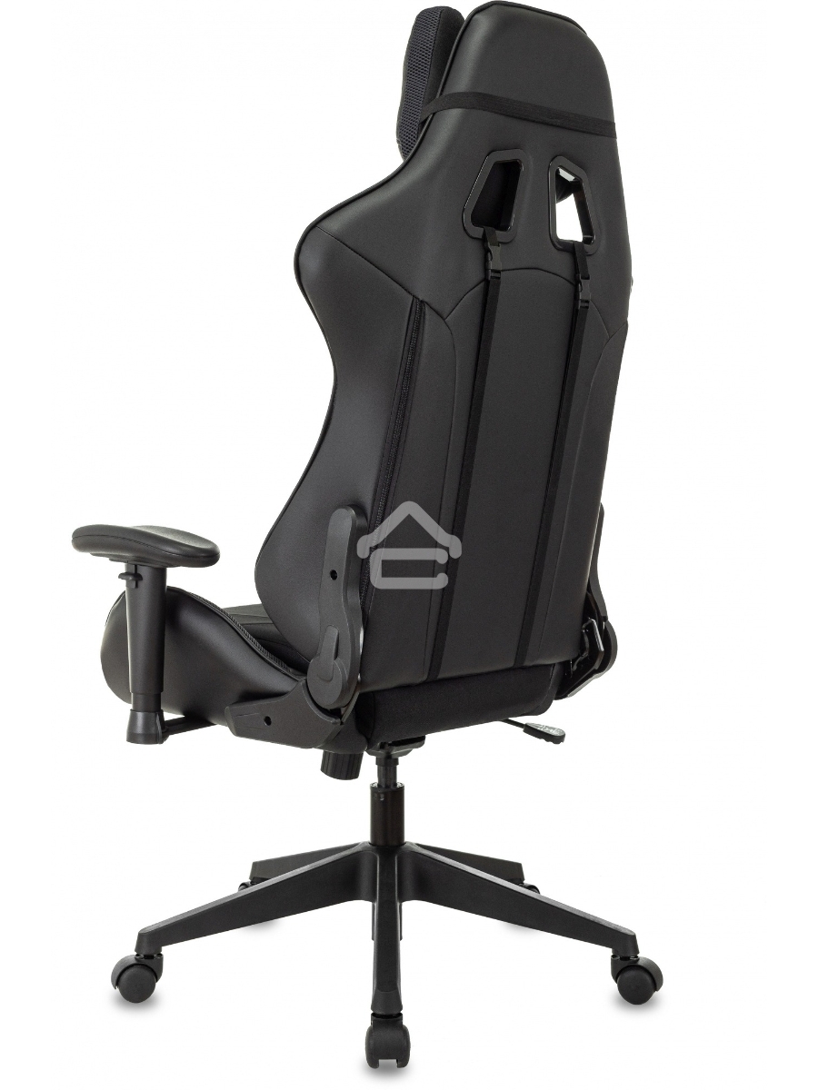 Кресло игровое Бюрократ VIKING 4 AERO BLACK EDITION черный искусст.кожа/ткань