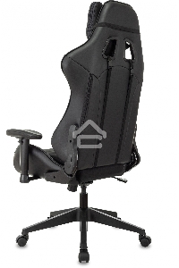 Кресло игровое Бюрократ VIKING 4 AERO BLACK EDITION черный искусст.кожа/ткань