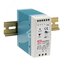 Блок питания AC-DC, 60Вт, на DIN рейку, вход 90-264В AC, 47-63Гц, 127-370В DC, выход 24В,2.5А, регулировка 24-30В, димминг 3 в 1, в кожухе