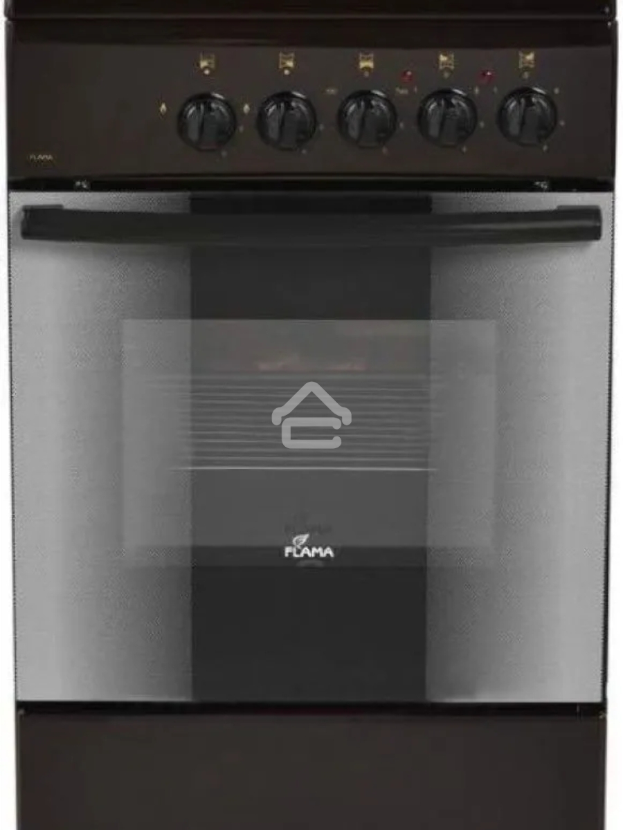 Плита комбинированная Flama RK 2211 B черный, конфорок 2 газовых и 2 электрических, духовка 50 л, 50 см x 85 см x 60 см