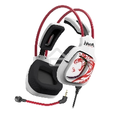 Наушники с микрофоном A4Tech Bloody G575 Naraka белый/красный 2м мониторные USB оголовье (G575 NARAKA)
