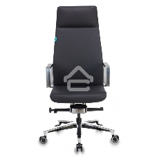 Кресло руководителя Бюрократ JONS/BLACK черный, кожа, крестовина алюминий