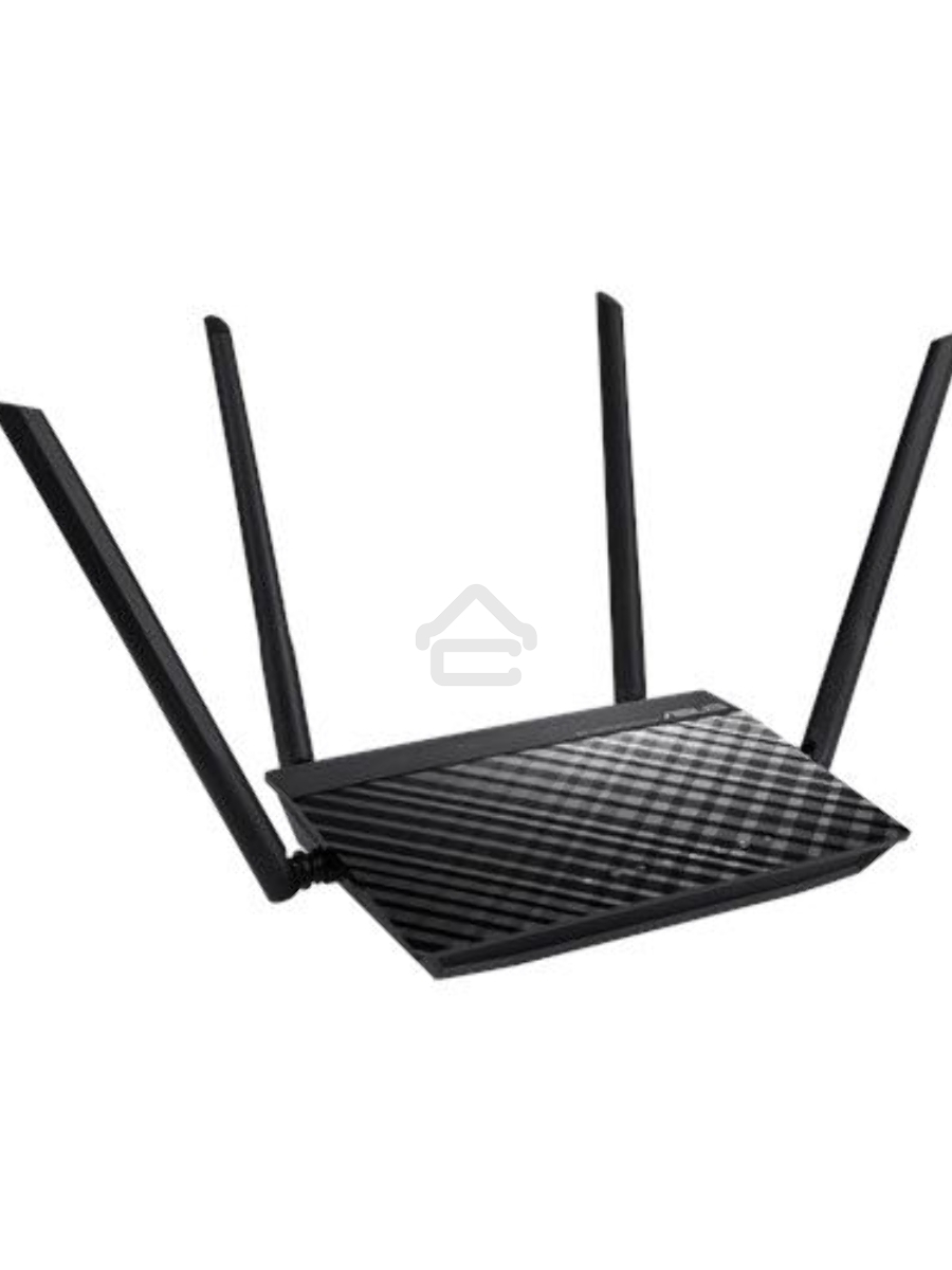 Маршрутизатор беспроводной Asus RT-AC1200 10/100BASE-TX черный (Dual Band)