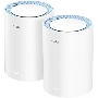 Бесшовный Mesh роутер Cudy M1200 (M1200 2-PACK) AC1200 Wi-Fi белый (упак.:2шт)