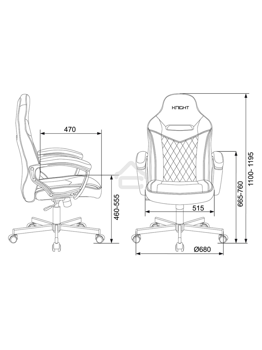 Кресло игровое Бюрократ VIKING 6 KNIGHT BL FABRIC синий, крестовина металл/пластик