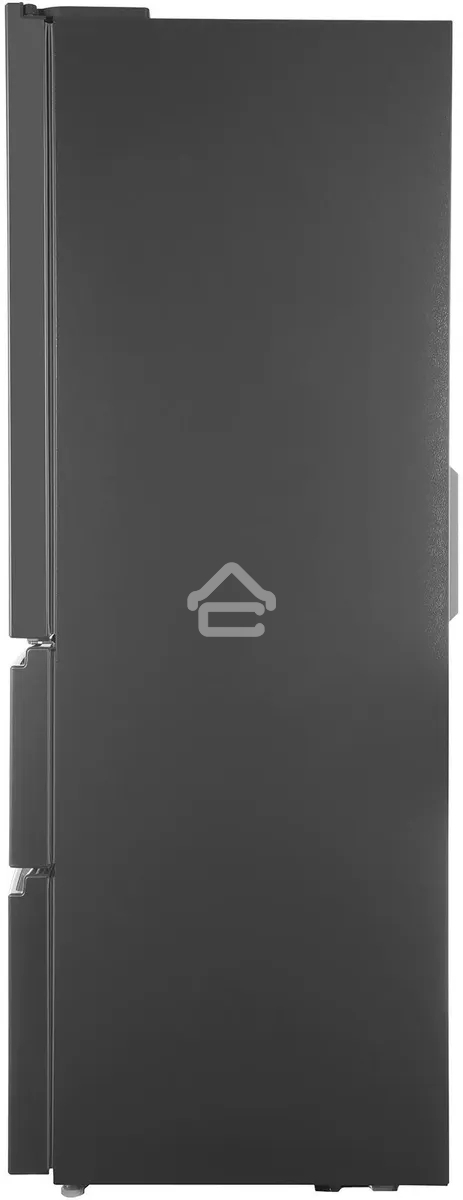 Холодильник Hyundai CM40043F нержавеющая сталь трехкамерный 224/113 л морозилка снизу, No Frost, Side by Side