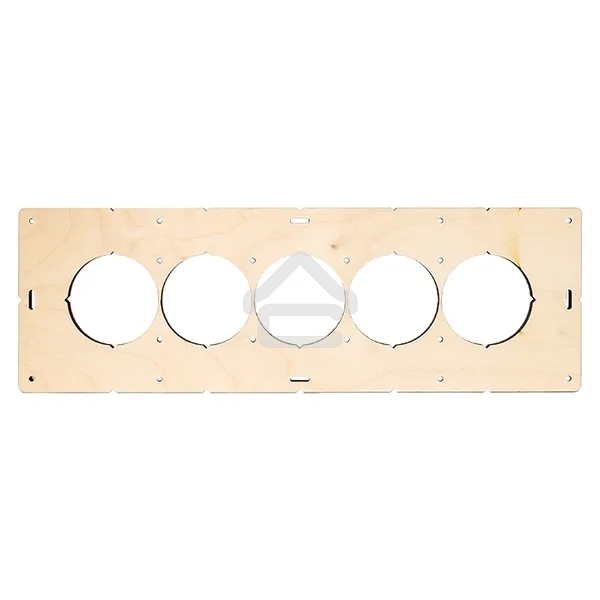 Шаблон для подрозетников EKF Expert sh-d68-5 c 5 отверстиями d 68 мм