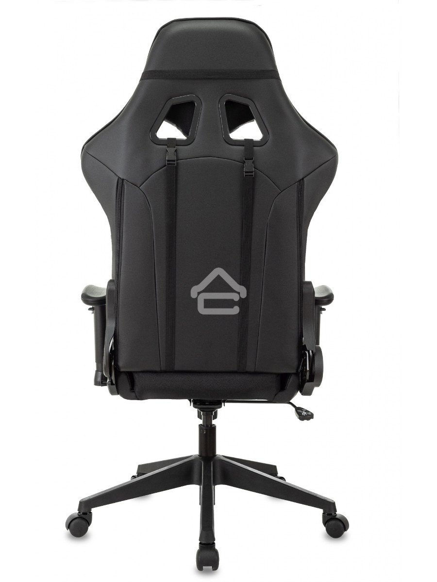 Кресло игровое Бюрократ VIKING 4 AERO BLACK EDITION черный искусст.кожа/ткань