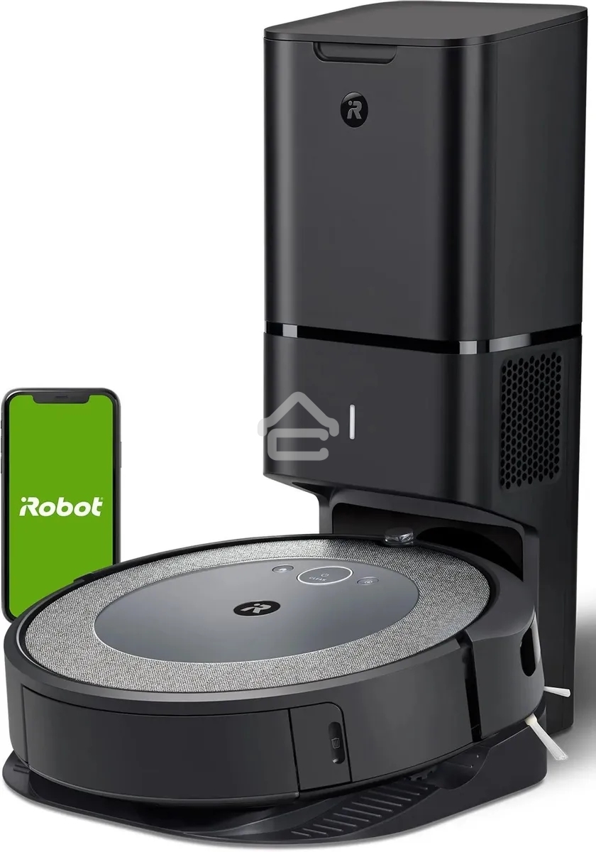 Робот-пылесос IROBOT Roomba i3+, серый/черный i355840plus_rnd