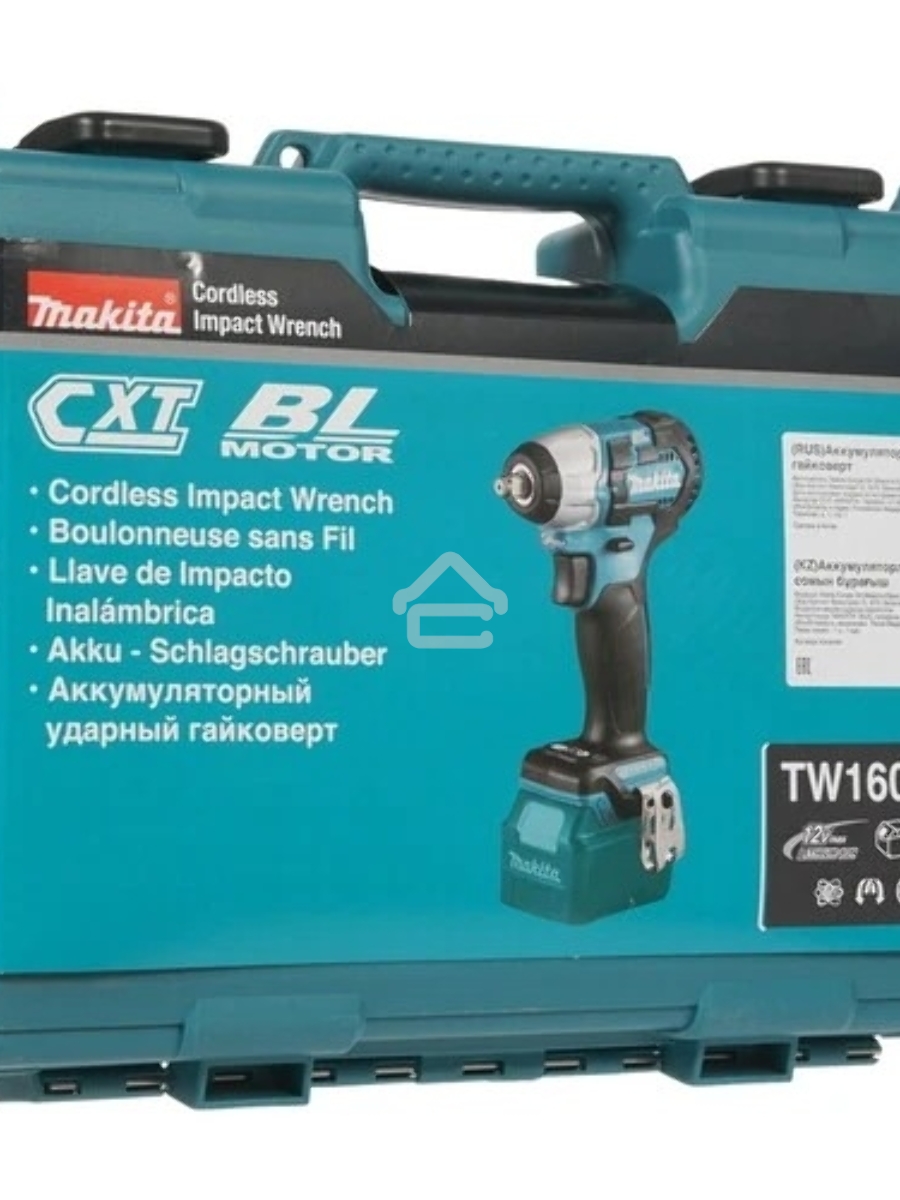 Гайковерт Makita TW160DWAE аккум. патрон:квад.3/8