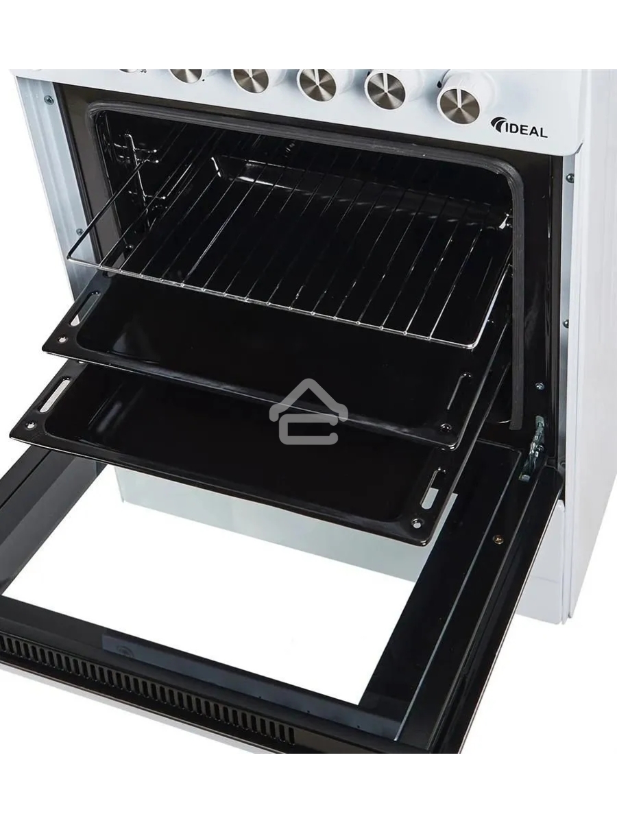 Плита комбинированная IDEAL L 110 белый, конфорок 4 газовых, духовка 65 л, 60 см x 85 см x 60 см