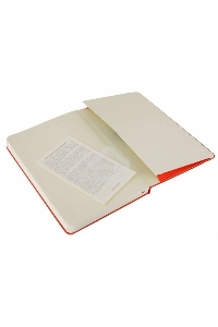 Блокнот Moleskine CLASSIC QP061R Large 130х210мм 240стр. клетка твердая обложка фиксирующая резинка красный    