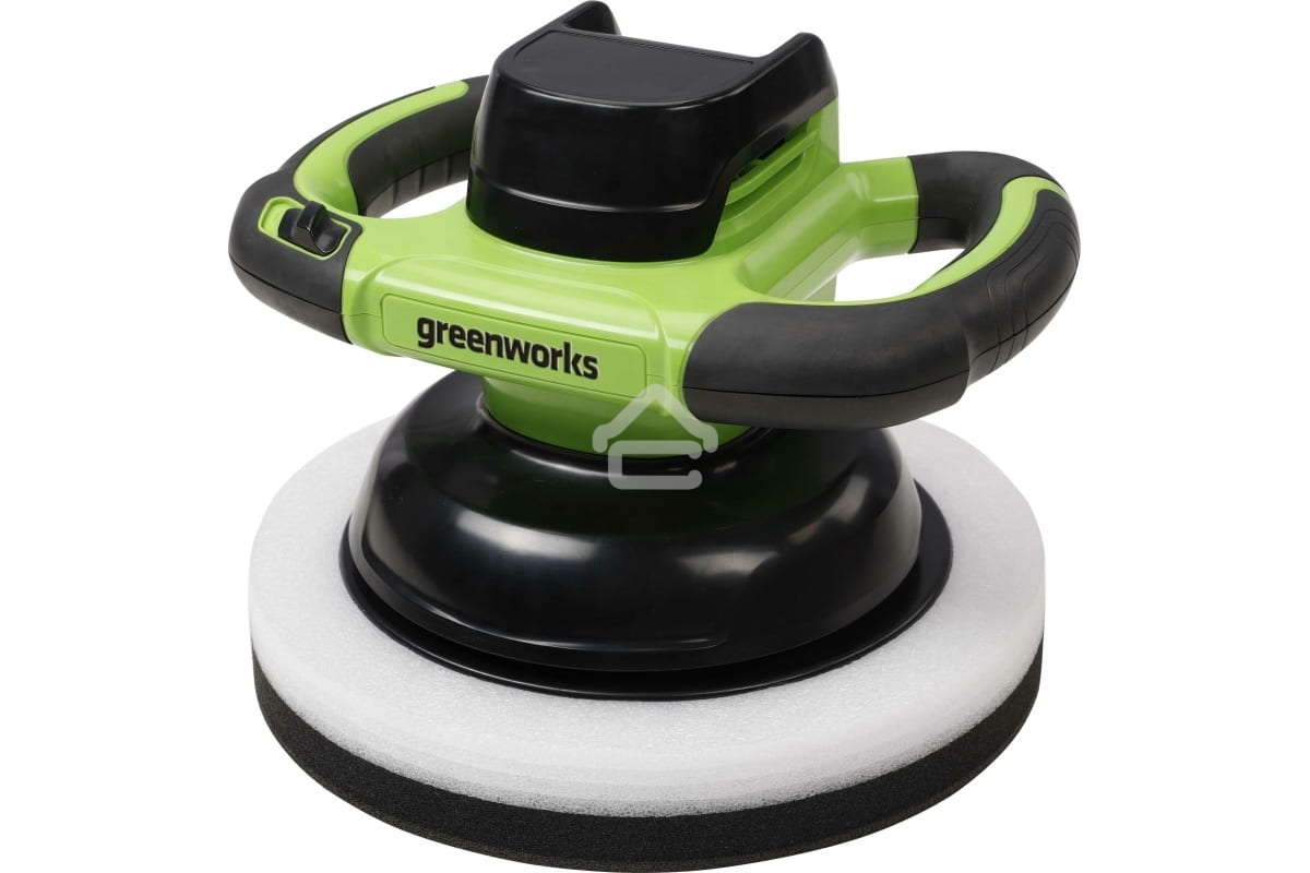 Полировальная машина аккумуляторная GreenWorks G24BU10, 24 В, без АКБ и ЗУ (3502107)