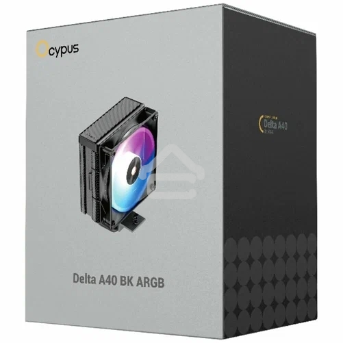 Кулер для процессора Cooler Ocypus Delta A40 BK ARGb Delta-A40-BK1NAWN00X-GL черный 120мм алюминий+медь 2000rpm 29db 4-pin 220W 156мм