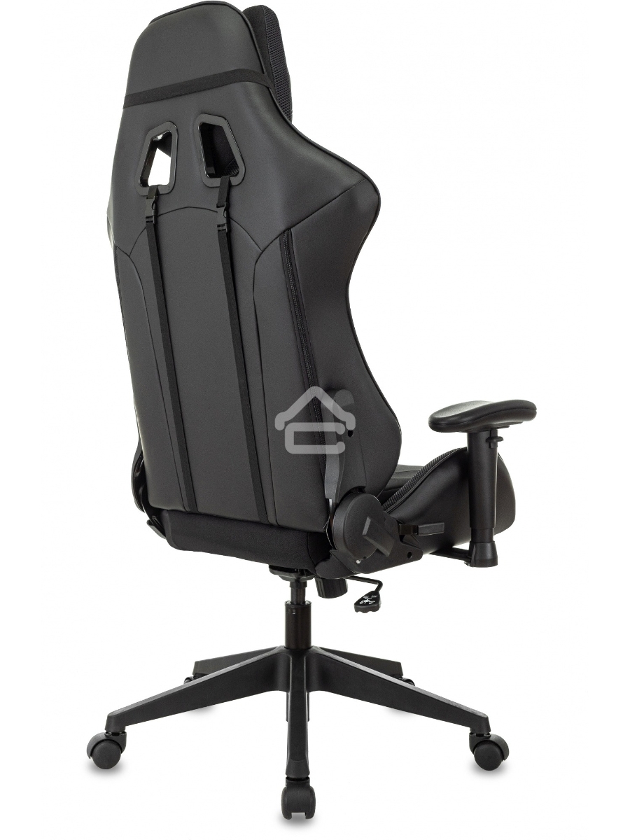 Кресло игровое Бюрократ VIKING 4 AERO BLACK EDITION черный искусст.кожа/ткань