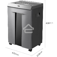 Шредер Deli ET096 серебристый (секр.P-5) фрагменты 16лист. 30лтр. CD