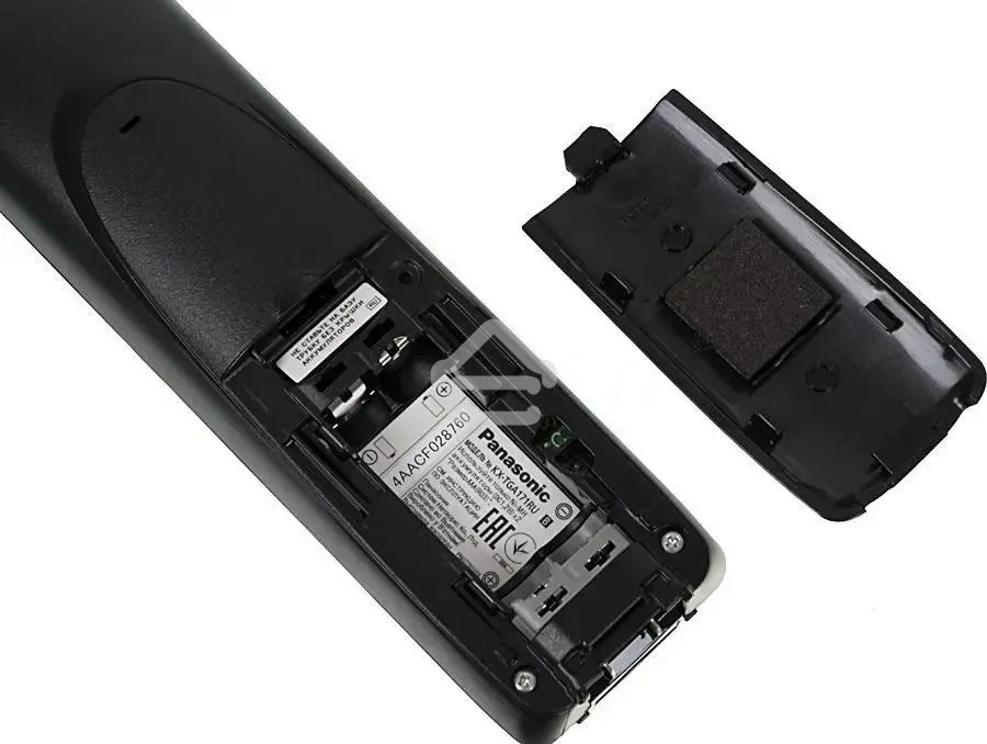 Телефон беспроводной (DECT) Panasonic KX-TG1711RUB (черный) АОН, Caller ID,12 мелодий звонка,подсветка дисплея,поиск трубки